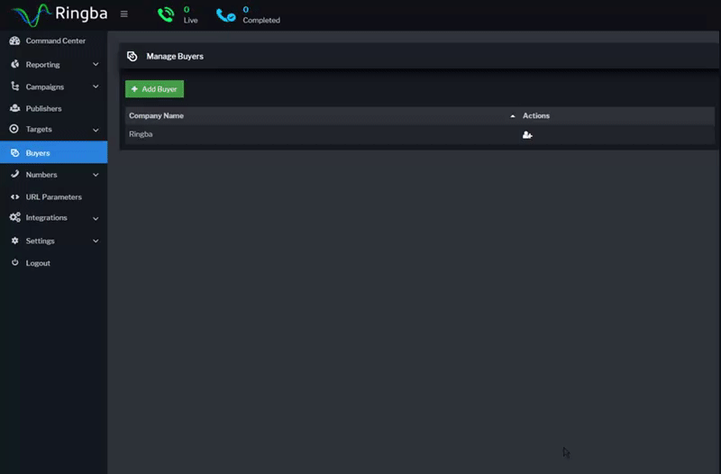 Manage Invites for adding users to Buyer Accounts